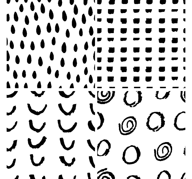 Olika mönster modern glasunderlägg - Tenstickers