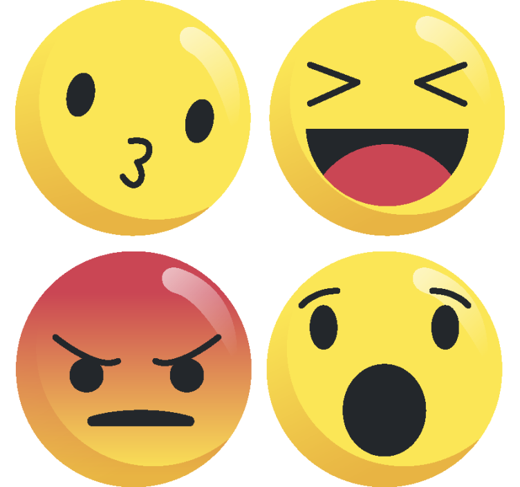 Emoticons geek dryck glasunderlägg - Tenstickers