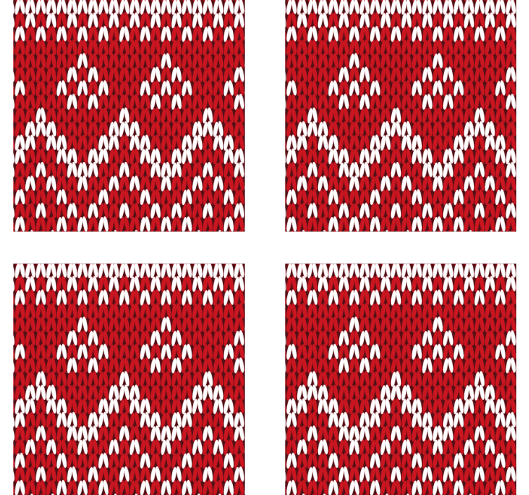 Jul typiska mönster dryck glasunderlägg - Tenstickers