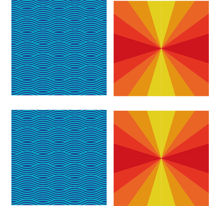 Vintage solnedgång 70-tal glasunderlägg - Tenstickers