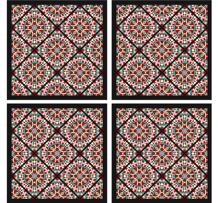 Boho mönster kakelunderlägg - Tenstickers