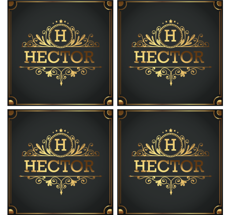 Elegans personliga glasunderlägg - Tenstickers