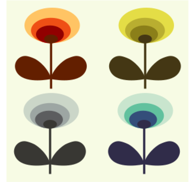 70-tals vintage blomunderlägg - Tenstickers