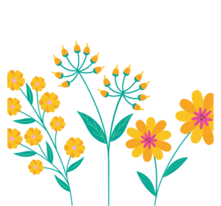 Gul blomma vit bakgrund vintage glasunderlägg - Tenstickers