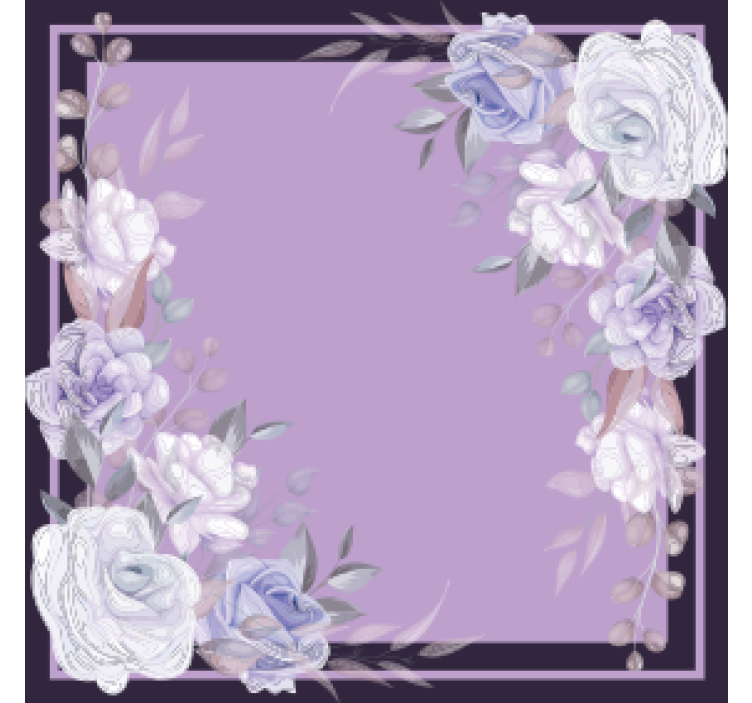Lavendel blomsterarrangemang Glasunderlägg bröllop - Tenstickers