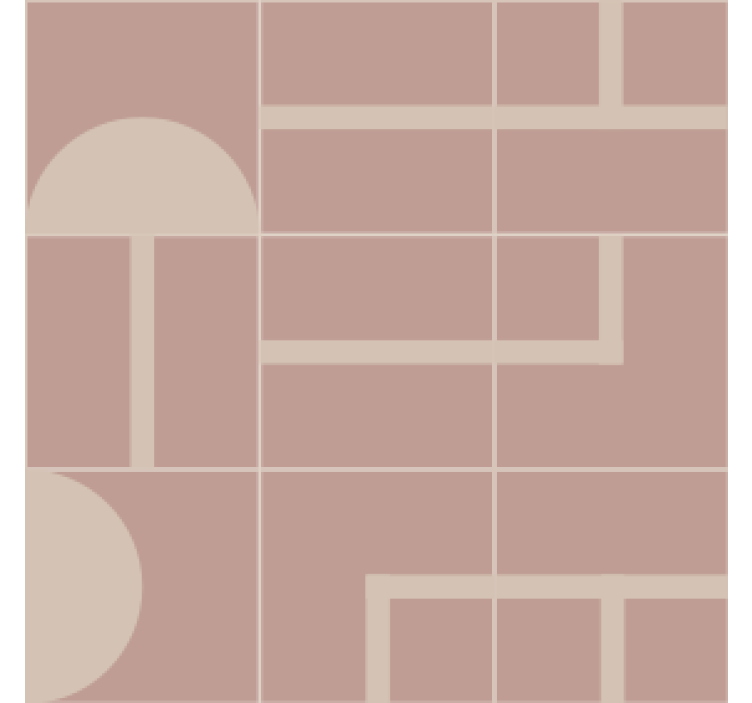 Geometrisk mönstrad yta Glasunderlägg - Tenstickers