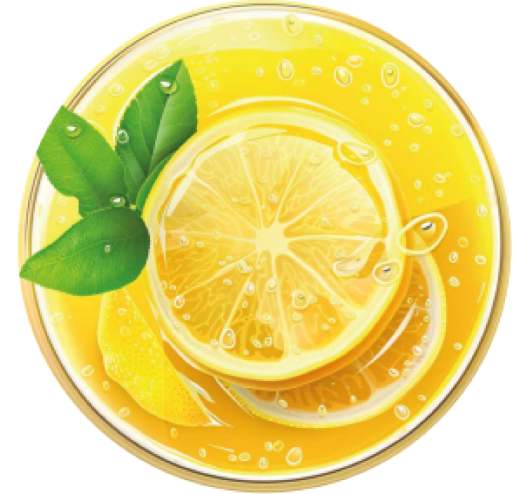 Citronsaft Glasunderlägg övriga - Tenstickers