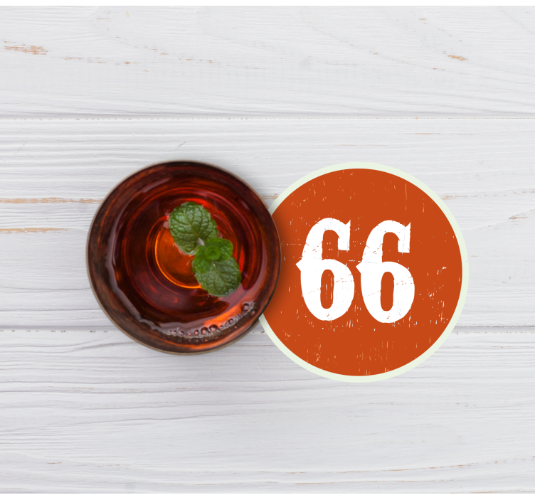 Anpassade ålders vägskylt personliga glasunderlägg - Tenstickers