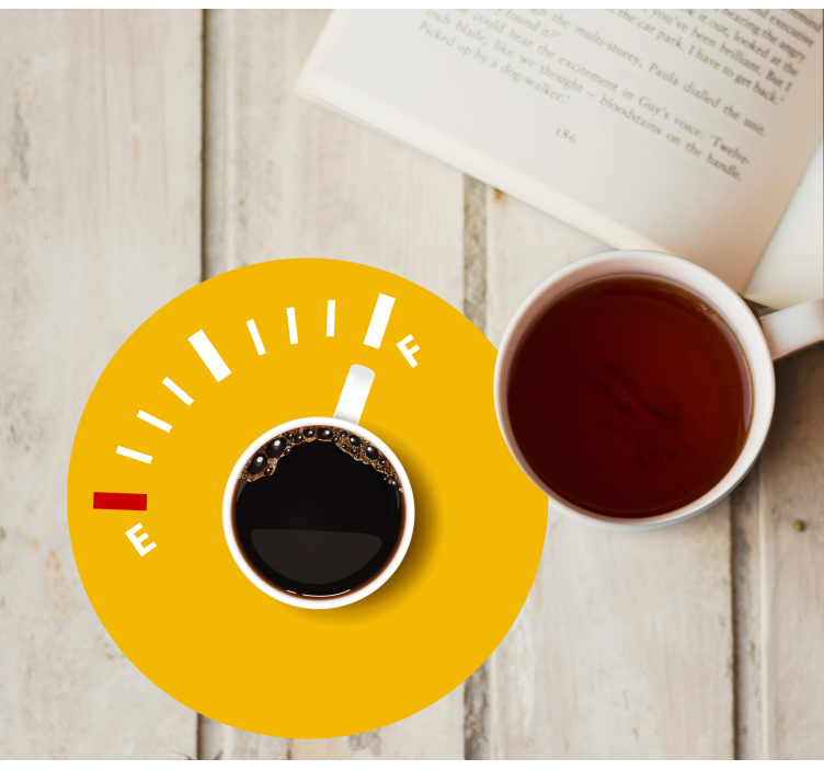 Anpassningsbar glasunderlägg kaffe nivå indikator - Tenstickers