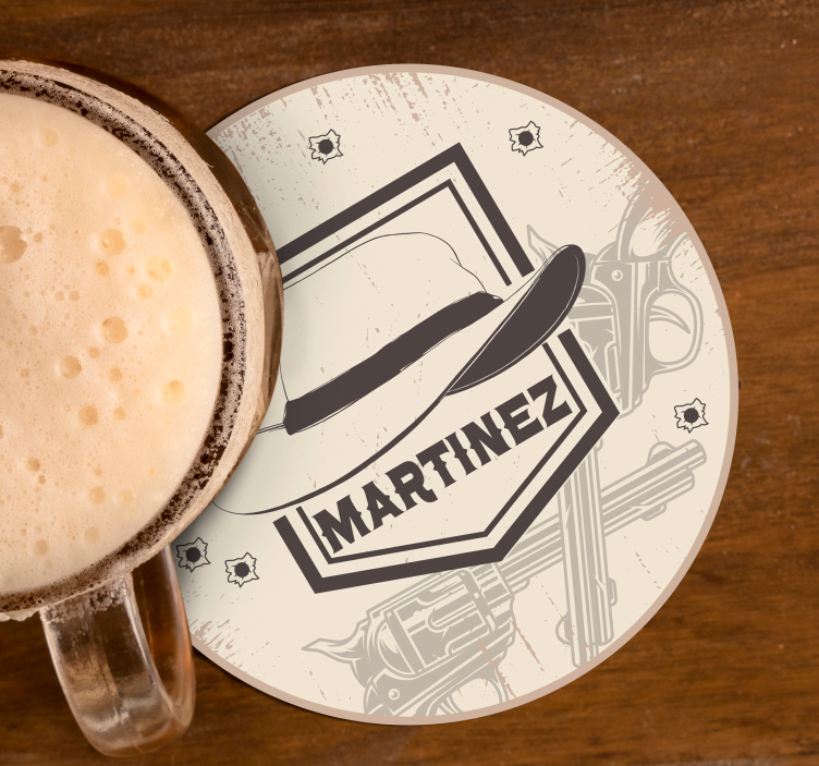 Cowboyhatt med namndrinkbana - Tenstickers