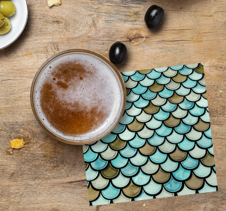 Draken skalor textur glasunderlägg - Tenstickers