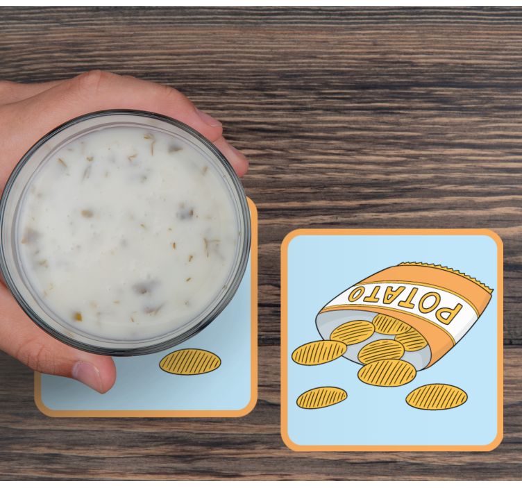 Chips mer vinyl glasunderlägg - Tenstickers