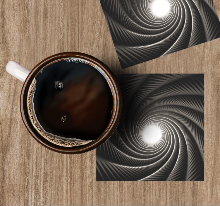 Glasunderlägg dynamiskt virvlande mönster - Tenstickers