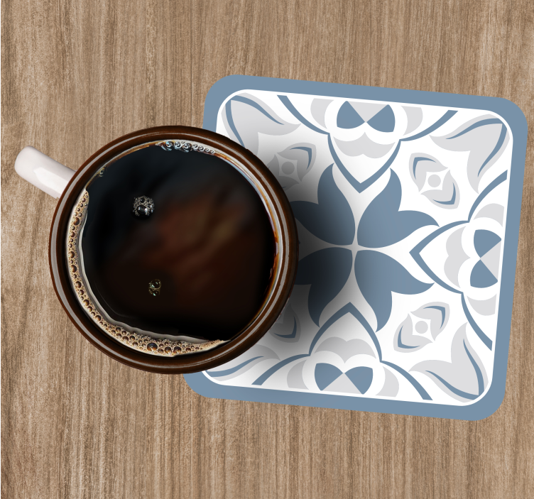 Glasunderlägg elegant blomsterkoncept - Tenstickers