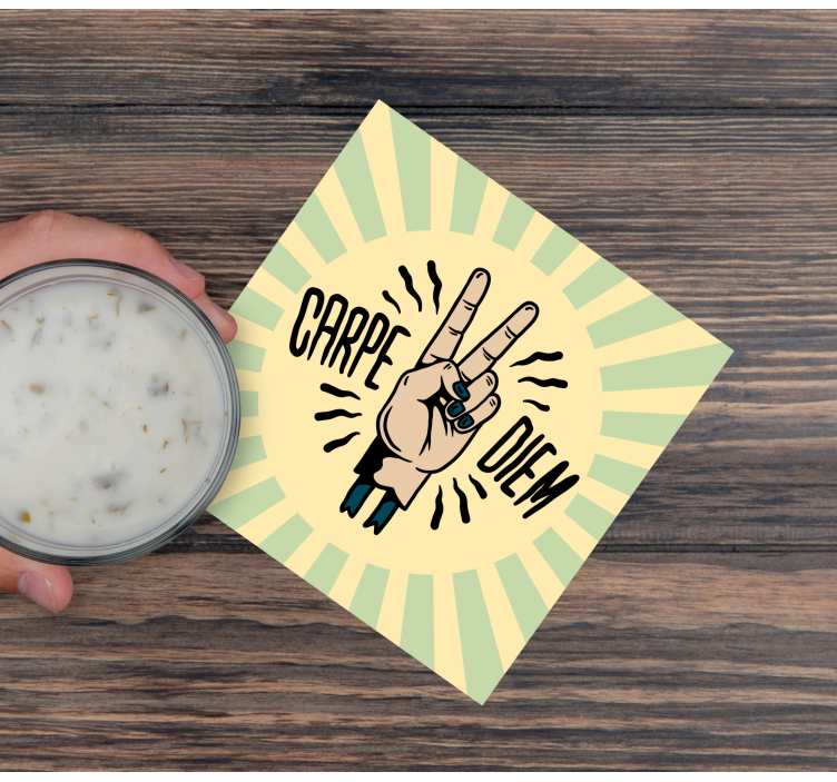 Glasunderlägg fraser fredshandssymbol - Tenstickers