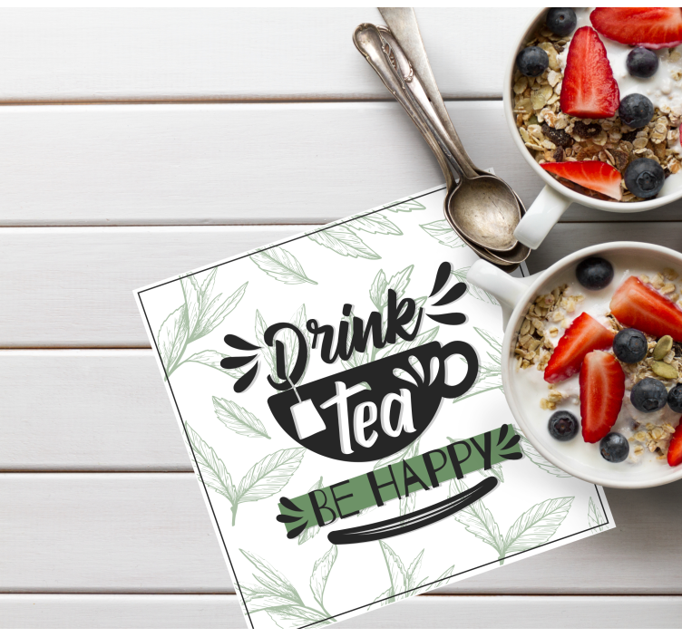 Glasunderlägg fraser med citat för tekoppar - Tenstickers