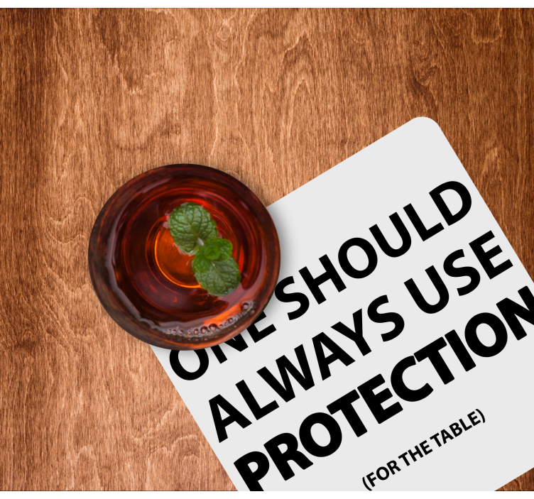 Glasunderlägg fraser påminnelse i fet stil - Tenstickers