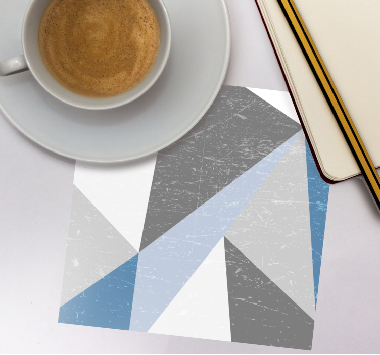 Glasunderlägg geometriska vinkelformer - Tenstickers