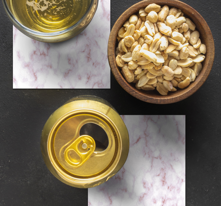 Glasunderlägg med marmoreringseffekt - Tenstickers