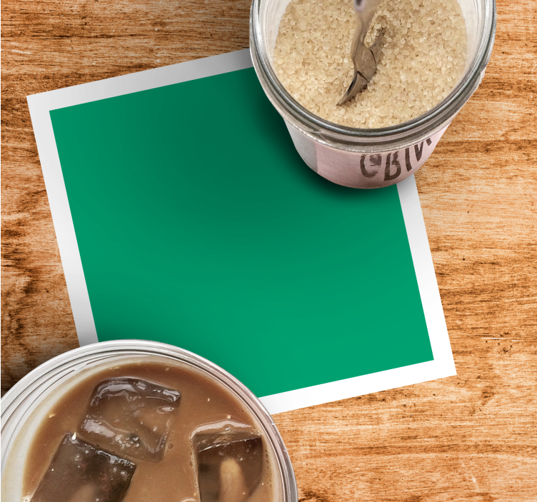 Glasunderlägg modernt enfärgad bakgrund - Tenstickers