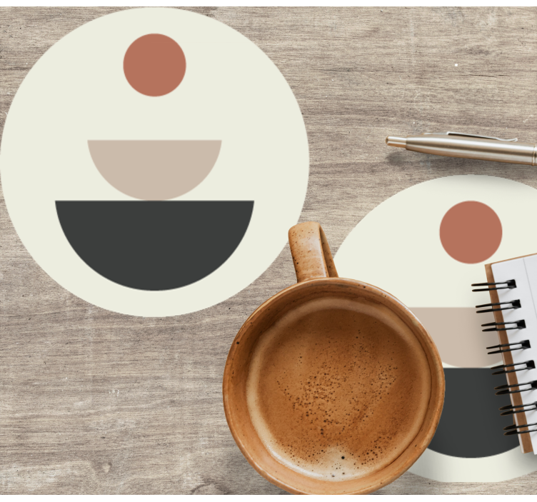 Glasunderlägg nördar lager av cirkulära former - Tenstickers