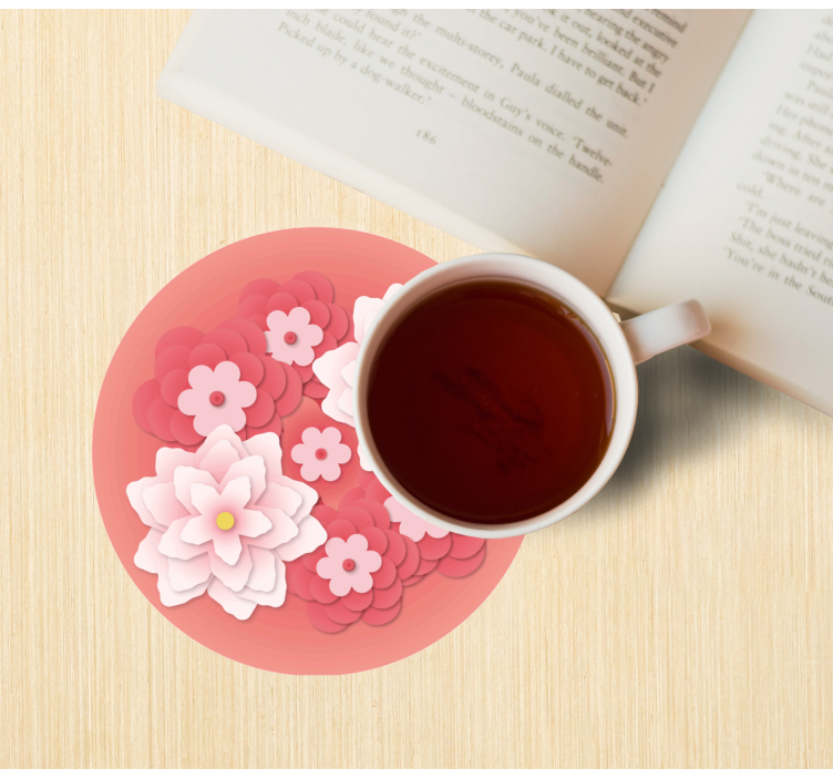 Glasunderlägg nördar lagerblommor arrangemang - Tenstickers