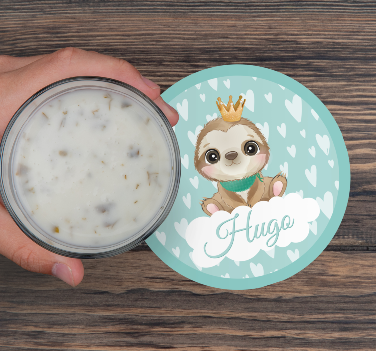 Glasunderlägg nördar söt sengångar karaktär - Tenstickers