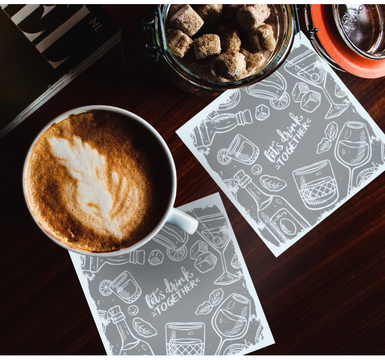 Glasunderlägg öl cocktails och glasprodukter - Tenstickers