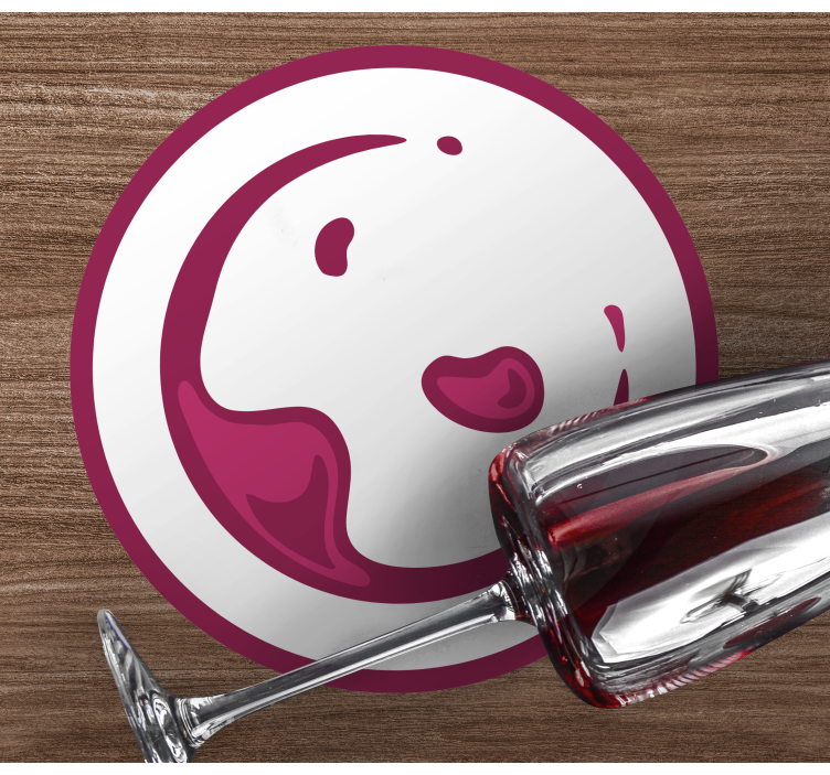 Glasunderlägg öl lekfull vinstänk - Tenstickers