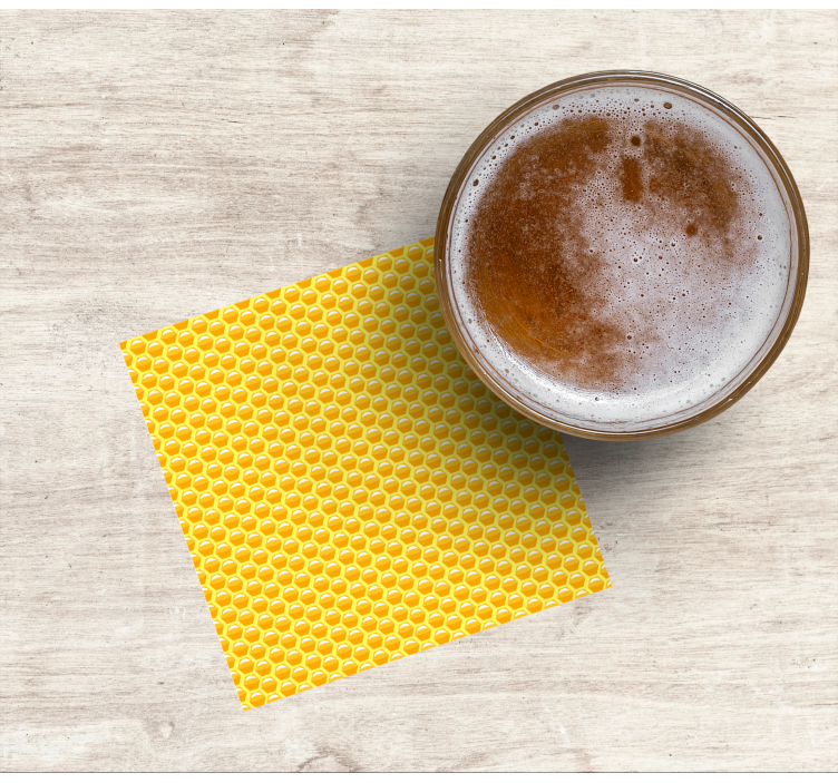 Glasunderlägg öl med bikake mönster yta - Tenstickers