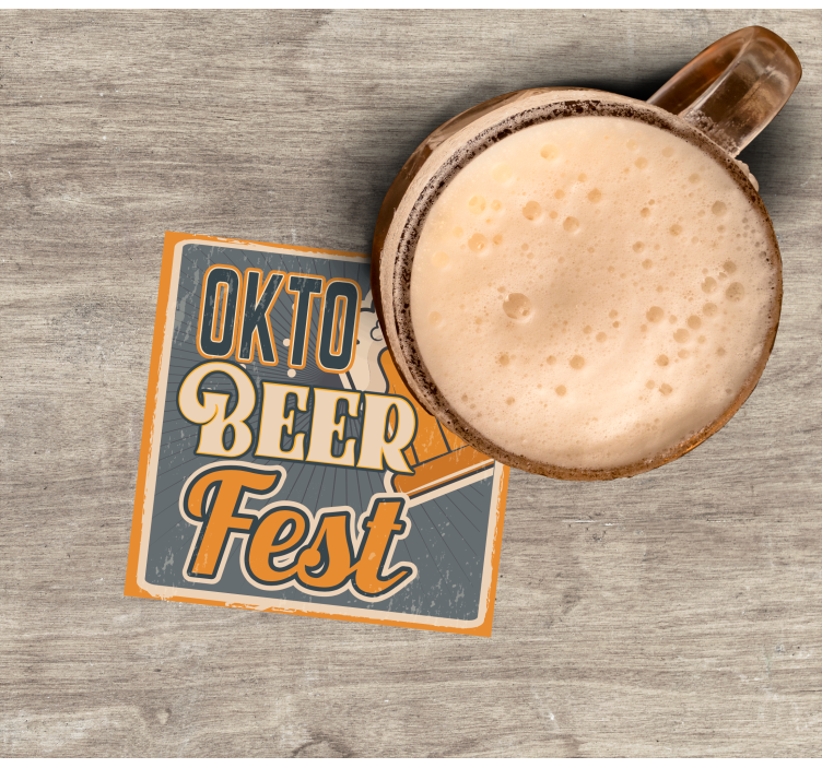 Glasunderlägg öl oktoberfest ölfest - Tenstickers