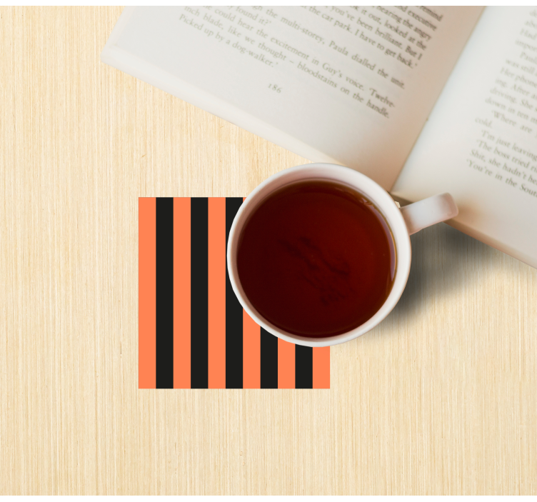 Glasunderlägg randig mönster yta - Tenstickers