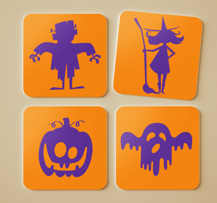 Halloween-underlägg med olika bilder - Tenstickers