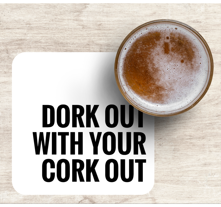 Humoristisk text på glasunderlägg öl - Tenstickers