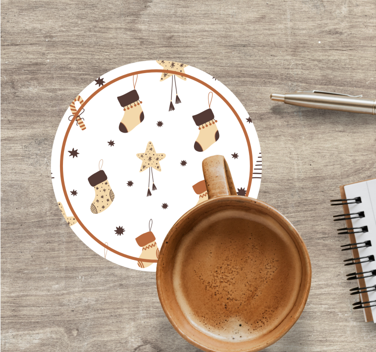 Julklappar glittrade mönster julbana - Tenstickers