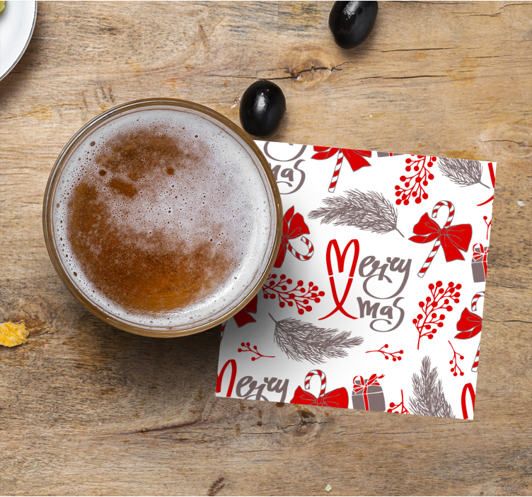 Julunderlägg med festliga julmönster - Tenstickers