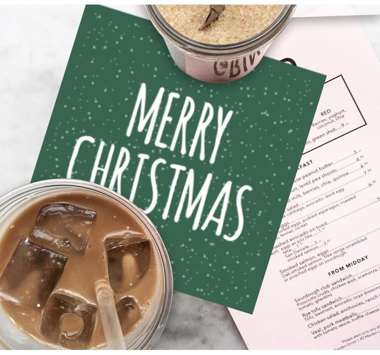 Julunderlägg med festligt snöflingemönster - Tenstickers