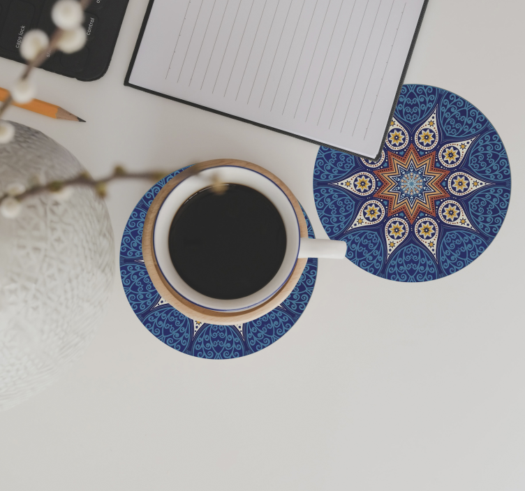 Mandala mosaik originalunderlägg - Tenstickers