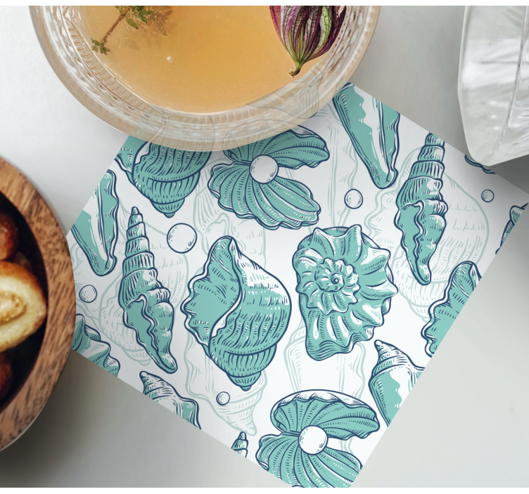 Marint liv skissar vintageunderlägg - Tenstickers