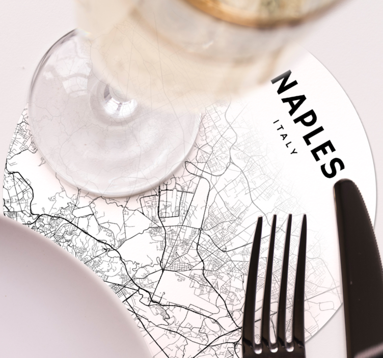 Naplar i cirkel fler glasunderlägg - Tenstickers