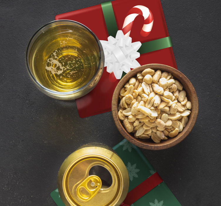 Presentförpackning dricka glasunderlägg - Tenstickers