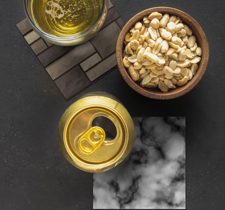 Realistiska strukturer dricker glasunderlägg - Tenstickers