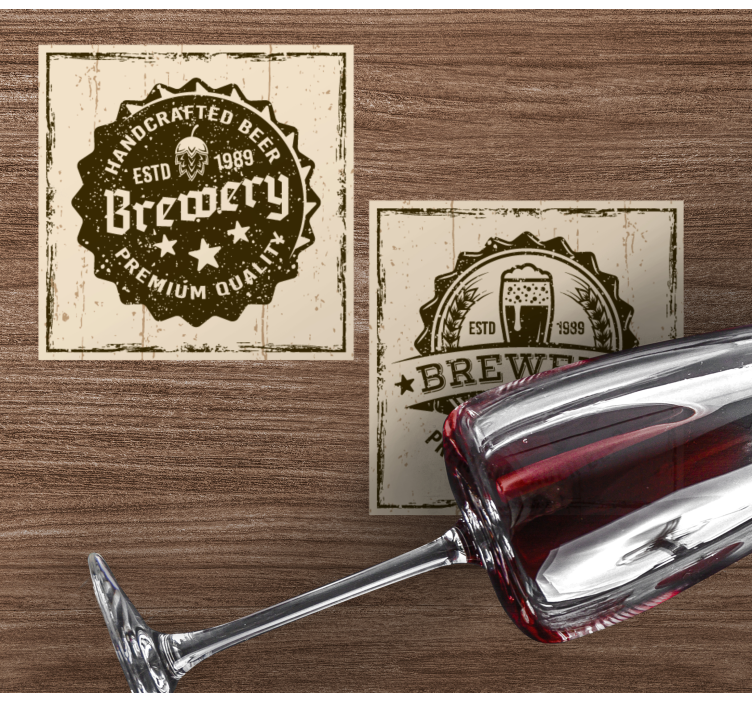 Retro flaskhattar vintage-dalbana - Tenstickers