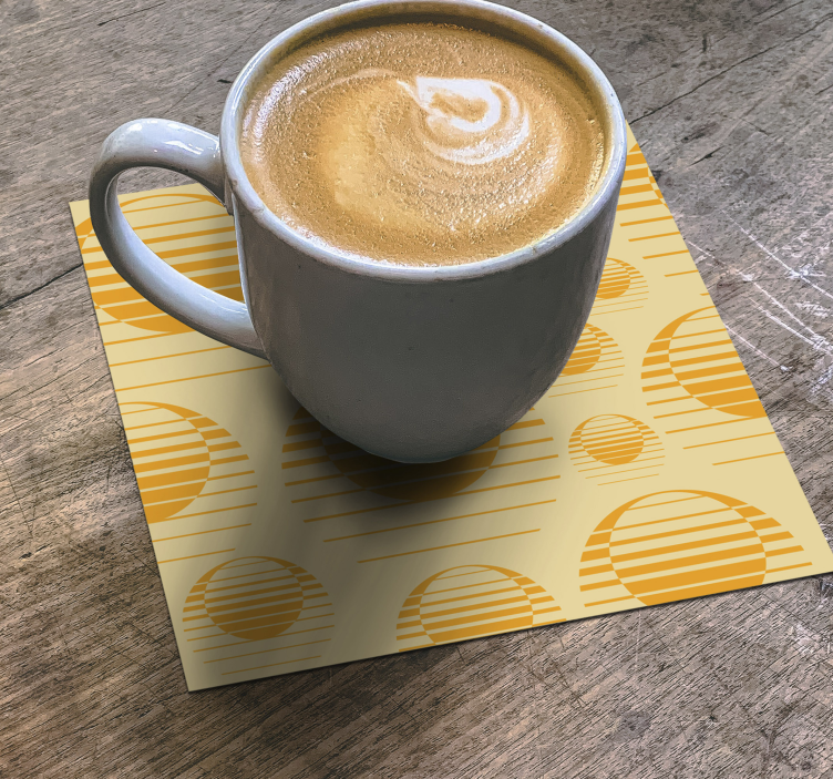 Retro sun dra 70-talet underlägg - Tenstickers