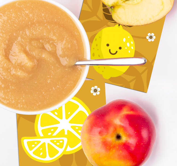 Tecknade citroner citrusfartyg - Tenstickers