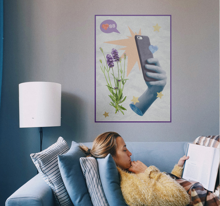 Digitalt liv affischtryck - Tenstickers