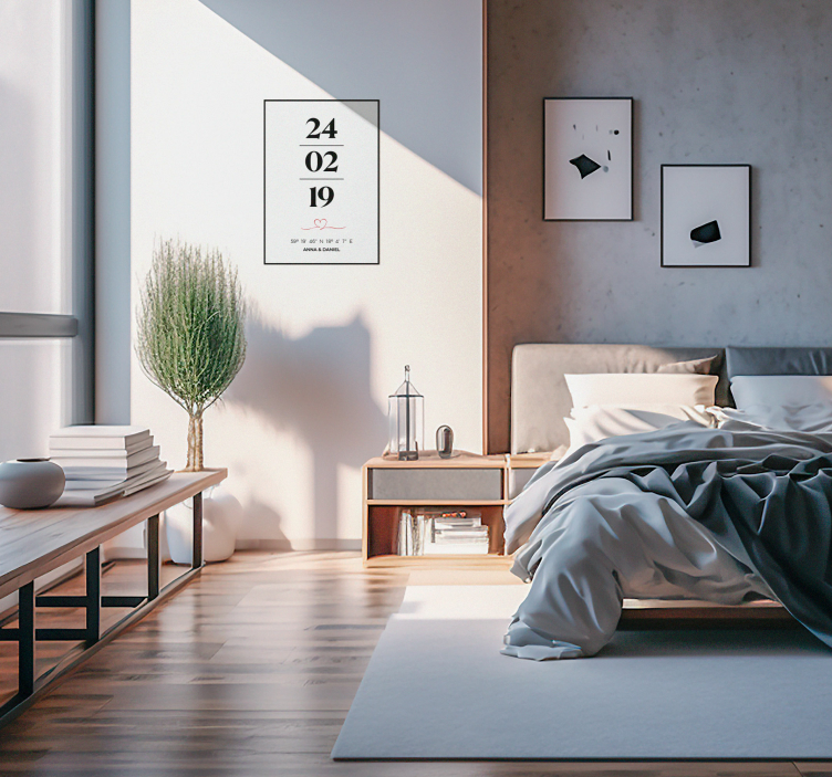 Koordinater av kärlek Personliga posters - Tenstickers