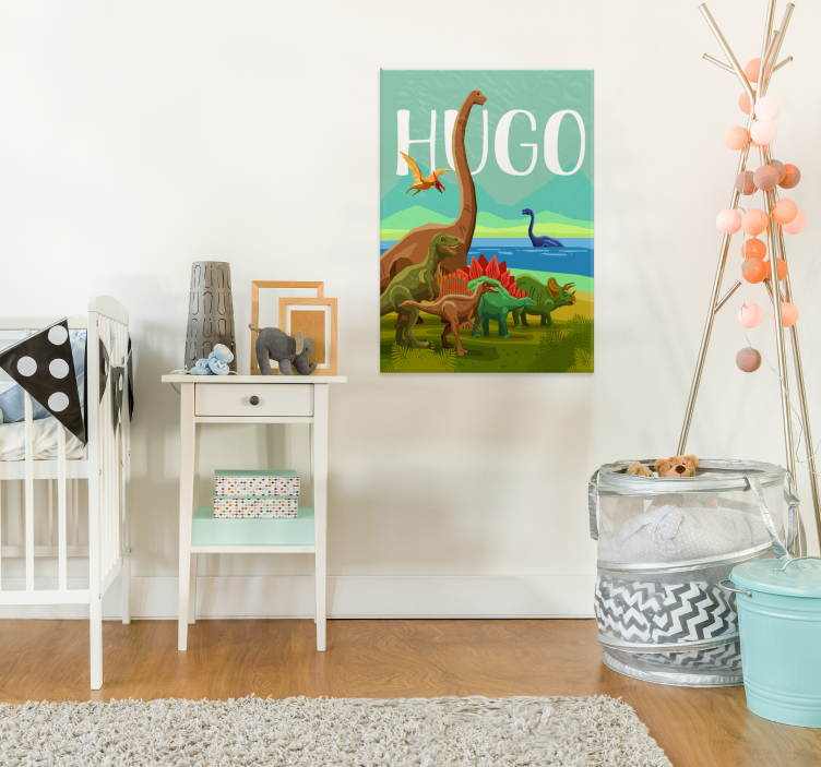 anpassad namn poster för dinosaurier - Tenstickers