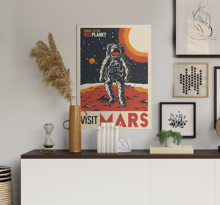Astronaut rymutskrifter poster - Tenstickers