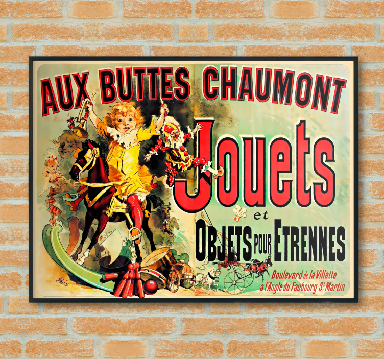 aux buttes chaumont jouets Poster vintage - Tenstickers
